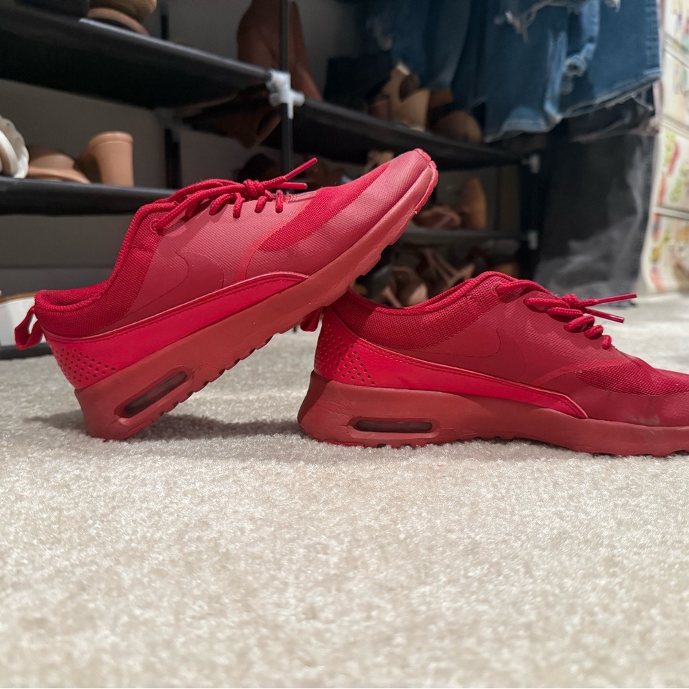 Nike Red Athletic Shoes for Women
